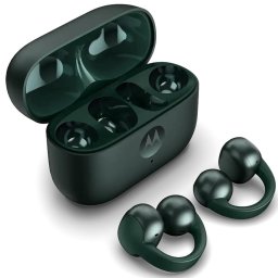 Casti True Wireless In-Ear, Motorola Moto Buds Loop PG38C07165, Bluetooth, Microfon Dual cu CrystaTalk AI, Verde
