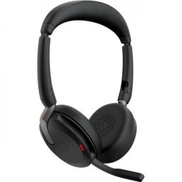 Casti cu microfon Jabra Evolve2 65 Flex Stereo UC, USB-A, Bluetooth, Incarcator Wireless, Negru