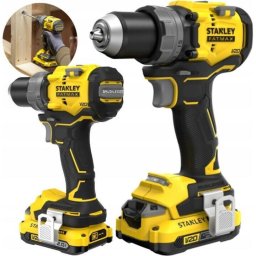 Masina de gaurit - surubelnita pe acumulator STANLEY SFMCD725D2K, 18 V, 2x2Ah, 80Nm