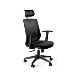 Scaun birou ergonomic Unique Esta, reglabil, cu brate, 620x650mm, Negru