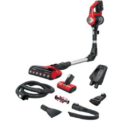 Aspirator cu acumulatori Unlimited 7 Pro Animal Bosch BCS711PET Fara fir versatil functie Quick Stand Motor Turbo Spin 2,9kg ,fara sac, Rosu-Negru