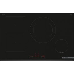 Plita cu inductie Bosch Serie 6 PVS831HB1E, 80 cm, 4 zone CombiZone, TouchSlider, PowerBoost, cookConnect & Home Connect, Negru