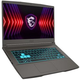 Laptop Gaming MSI Thin 15 B13VE-3091XPL, Procesor Intel® Core™ i5-13420H, Display15.6" Full HD, 16 GB DDR4-SDRAM, 512 GB SSD, Placa video dedicata NVIDIA GeForce RTX 4050, Wi-Fi 6E, NoOS, Negru