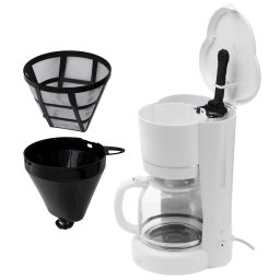 Cafetiera pentru cafea macinata Adler AD 4383w, 1.5 L, 900 W, Alb