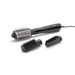Ondulator par BaByliss Style Smooth AS128E, 1000 W, 2 setari temperatura, 3 accesorii, Negru