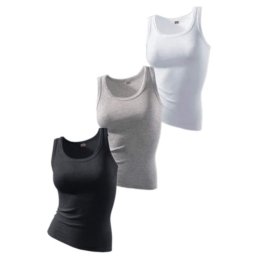 H.I.S Top gri deschis / negru / alb