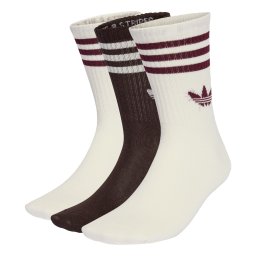 ADIDAS ORIGINALS Șosete maro închis / roșu vin / alb