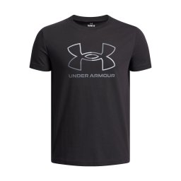 UNDER ARMOUR Tricou funcțional 'FOUNDATION' gri deschis / negru