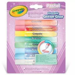 Crayola: Lipici cu sclipici, culori pastelate - 8 buc