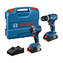 Pachet Bosch - GDR 18V-215 + GSR 185-LI - Masina de insurubat cu impact, 215 Nm, M6-M16 + Masina de gaurit si insurubat, 50 Nm + Set 2 acumulatori, Li-Ion, 18 V, 4 Ah + Valiza plastic