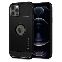 Husa Husa Rugged Armor iPhone 12 / 12 Pro Matte Black