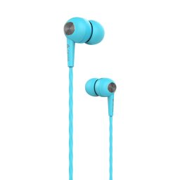 Casti Kintone In Ear, Casti In Ear cu fir, Jack 3.5mm, Albastru