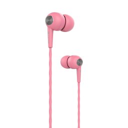 Casti Kintone Jack 3.5mm, Casti In ear cu fir, Roz