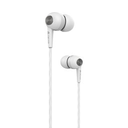 Casti Kintone In Ear, Casti In ear cu fir, Jack 3.5mm, Alb