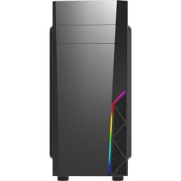 Carcasa T8 Midi-Tower, RGB - Negru