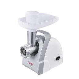 SMG 01, 1 viteza, functie Reverse, 0.8 kg/min, 700 W, alb + argintiu, accesoriu carnati, accesoriu kibbe