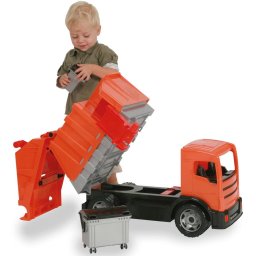 LENA GIGA TRUCKS garbage truck, toy vehicle (orange)