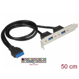 BRACKET USB 3.0 19 PINI INTERN LA 2 X USB 3.0 EXTERN