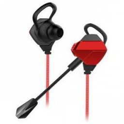 EAGLE cu Microfon detasabil, Stereo, 3.5 mm stereo Jack, Omnidirectional, negru/rosu