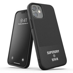 Husa SuperDry Moulded Canvas iPhone 12 mini Case Negru/black 42584