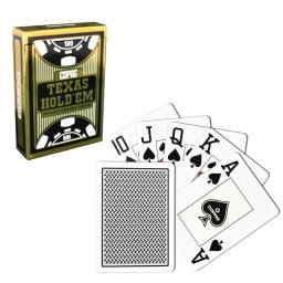 Carti de joc poker profesionale 100% plastic index mare Negru