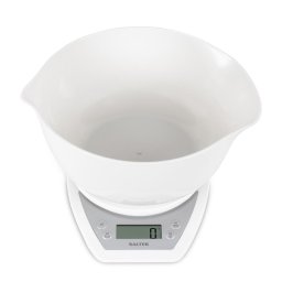 Cantar de bucatarie Salter 1024 WHDR14 Digital Kitchen Scales with Dual Pour Mixing Bowl White