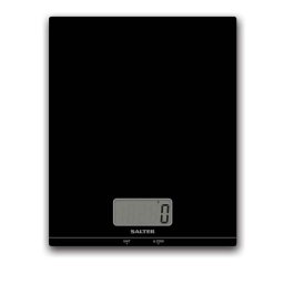 Cantar de bucatarie Large Platform, capacitate extinsă, funcție Aquatronic și Add & Weigh, suprafață din sticlă, Negru