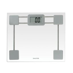Cantar Cântar corporal digital 150 kg, Precizie 100g, Display LCD mare, Sticlă securizată, Ultra slim, Pornire/Oprire automată, Silver