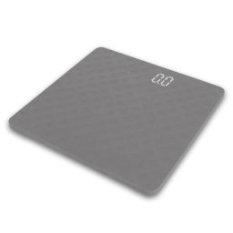Cantar Cântar corporal digital 180 kg, Precizie 50g, Display LED ascuns, Platformă silicon antiderapantă, Ultra slim, Pornire/Oprire automată Gri