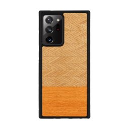 Husa MAN&WOOD case for Galaxy Note 20 Ultra herringbone arancia black