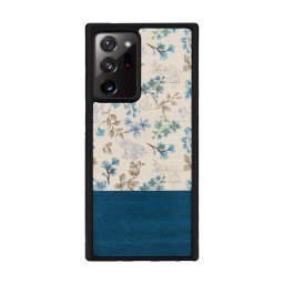 Husa MAN&WOOD case for Galaxy Note 20 Ultra blue flower black