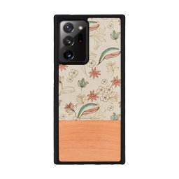 Husa MAN&WOOD case for Galaxy Note 20 Ultra pink flower black