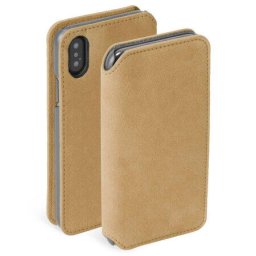 Husa Krusell Broby 4 Card SlimWallet Apple iPhone XS cognac