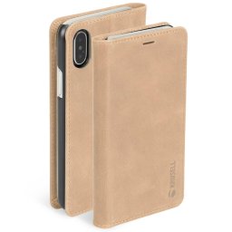 Husa Krusell Sunne 4 Card FolioWallet Apple iPhone XS Max vintage nude