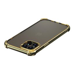 Husa Devia Glitter shockproof soft case iPhone 12 Pro Max gold