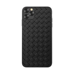 Husa Devia Woven Pattern Design Soft Case iPhone 11 Pro black
