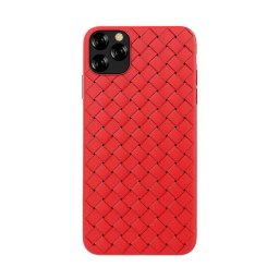 Husa Devia Woven Pattern Design Soft Case iPhone 11 Pro red