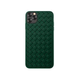 Husa Devia Woven Pattern Design Soft Case iPhone 11 Pro Max green