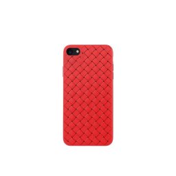 Husa Devia Woven Pattern Design Soft Case iPhone SE2 red