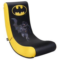 Scaun Gaming Junior RockNSeat Batman, Piele sintetica, Negru