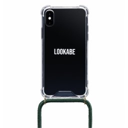 Husa Lookabe Necklace iPhone X/Xs gold green loo013