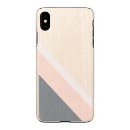 Husa MAN&WOOD SmartPhone case iPhone XS Max pink suit black
