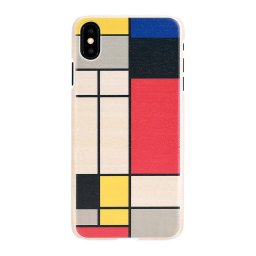 Husa MAN&WOOD SmartPhone case iPhone XS Max modrian wood white