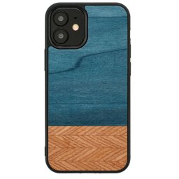 Husa MAN&WOOD case for iPhone 12 mini denim black