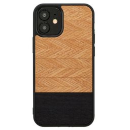 Husa MAN&WOOD case for iPhone 12 mini herringbone nero black