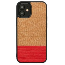 Husa MAN&WOOD case for iPhone 12 mini herringbone azalea black