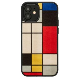 Husa MAN&WOOD case for iPhone 12 mini mondrian wood black