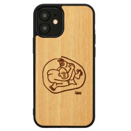 Husa MAN&WOOD case for iPhone 12 mini child with fish