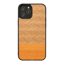 Husa MAN&WOOD case for iPhone 12/12 Pro herringbone arancia black