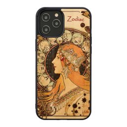 Husa MAN&WOOD case for iPhone 12/12 Pro zodiac black